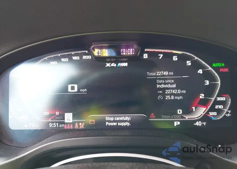 2024 BMW X4 M z USA, uszkodzony, nr VIN 5YM23EC05R9U03237